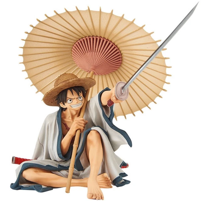 ONE PIECE UMBRELLA Monkey.D Luffy Sitting Posture Anime Boxed Model Pvc