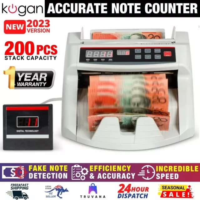 Australian Note Counter Cash Money Machine Automatic Banknote Counting Digital