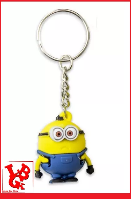 BOB 2 Les Minions MOI, MOCHE ET MECHANT Porte Clés OFFICIEL Mini Fig # NEUF #