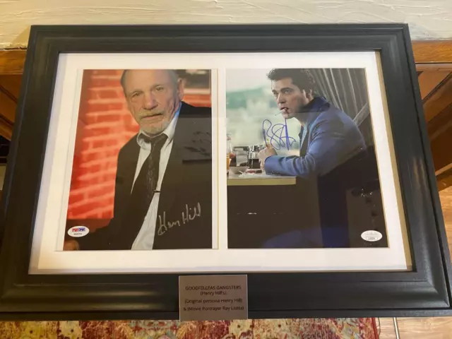 Ray Liotta & Henry Hill Signed Autograph Picture Jsa & Psa Authenticated!