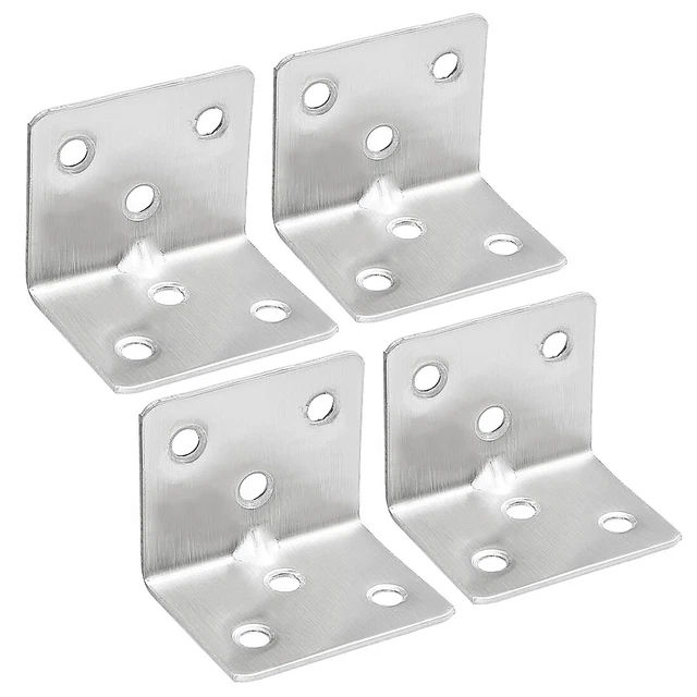 4pcs 31mmx31mmx38mm Stainless Steel Corner Brace Joint L Shape Angle Bracket