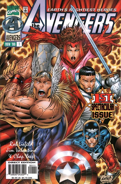 Marvel Comics The Avengers Comic Book Issue #1 (1996, 2nd Series) High Grade