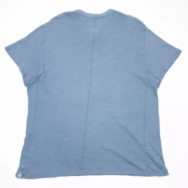 Rag & Bone Henley Shirt Men's Large Short Sleeve Button Pullover Preppy Casual 3