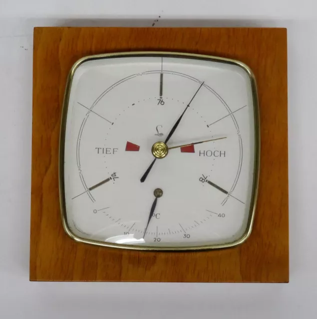 Edles Lufft Wetterstation Barometer Thermometer mid century design