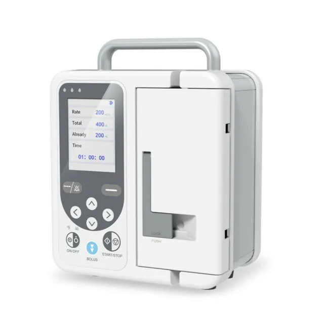 CONTEC SP750 Volumetric Infusion Pump Syring IV Fluid Flow Rate Adjust LCD Alarm