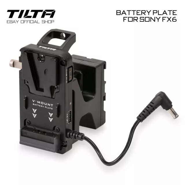 Tilta Battery Plate Camera Charging Holder Adapter Kit Gold/V-Mount For Sony FX6