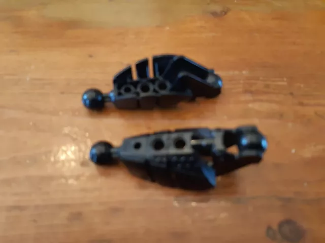 Lego Bionicle lot de 2 bras noirs