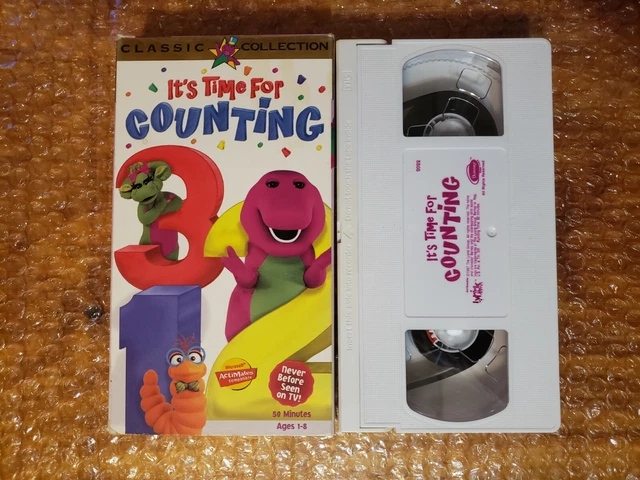BARNEY: IT'S TIME For Counting Classic Collection Vhs Kids Educational ...