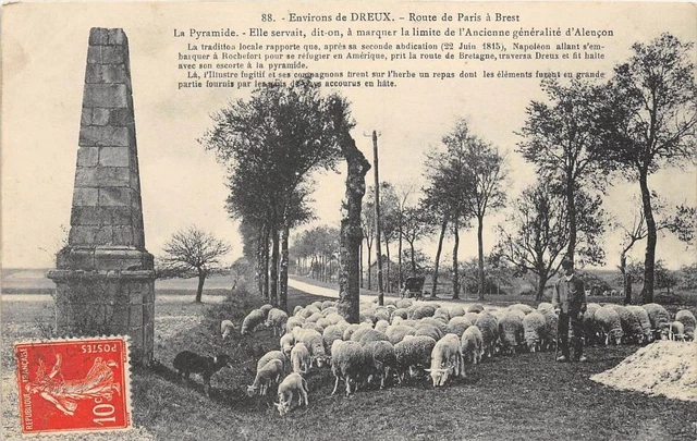 Cpa 28 Env.dreux Route De Paris A Brest (Le Sheberger