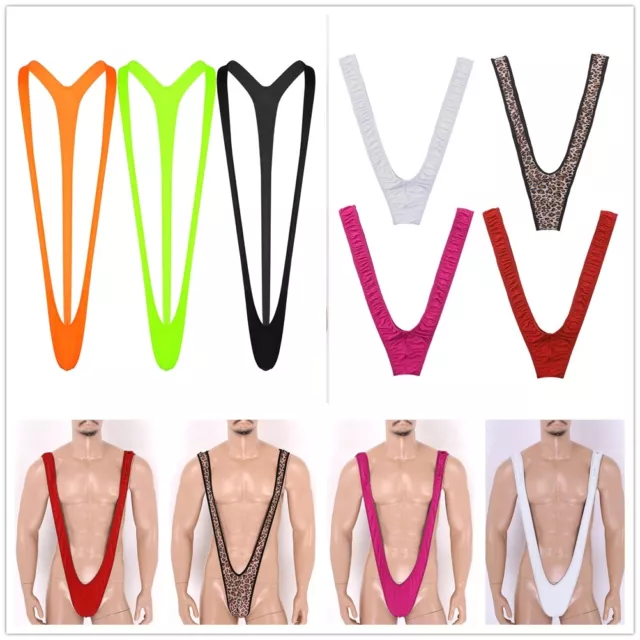SEXY MEN SLING Mankini Swimsuit Thong Stretch Underwear V Bodysuit Bikini Briefs 4.32 PicClick UK