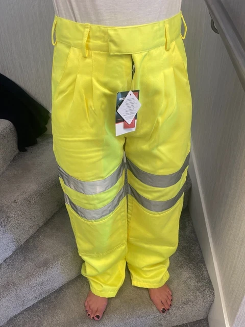 Pantaloni Arco Hi-Vis prezzo di riserva £31 grande risparmio 30"" VITA 30"" GAMBA nuovissimi sigillati