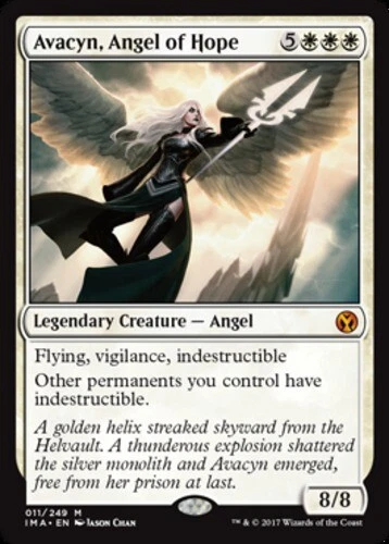 1 x Avacyn, Angel of Hope - Iconic Masters - Light Play - MTG