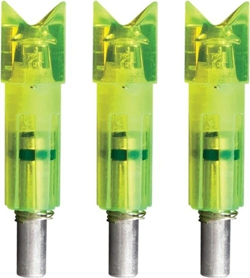 Lumenok Lighted Nock Xbow Easton Carbon Crescent Bolt End Green ECC3G