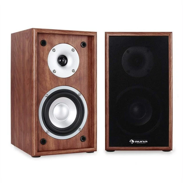 Coppia Casse Altoparlanti Scaffale Mensola Passive Diffusori Home Cinema 70W Rms