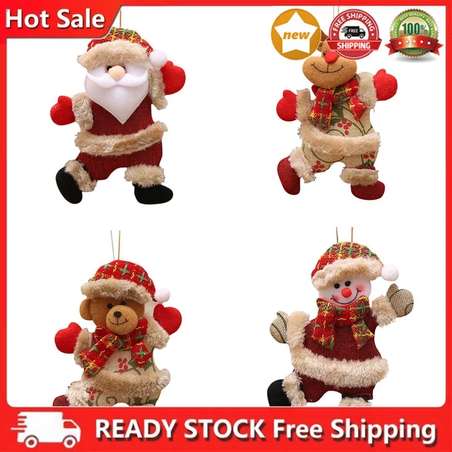 Christmas Hanging Doll Xmas Tree Plush Doll Holiday Party Festive Decoration