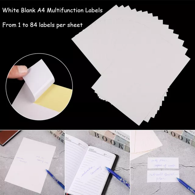 Supplies A4 Stationery Package Label White Stickers Self Adhesive Sticky Tag