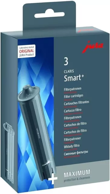 JURA 24233 - CLARIS Smart+ Filterpatrone automatischer Filtererkennung 3er-Pack