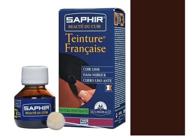 Teinture Francaise Marron 04 Cuir Lisse Daim Nubuk Saphir Avel