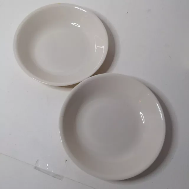 Corelle By Corning Off White Sandstone Bowls Two 8" Round Bowls Made In The Usa