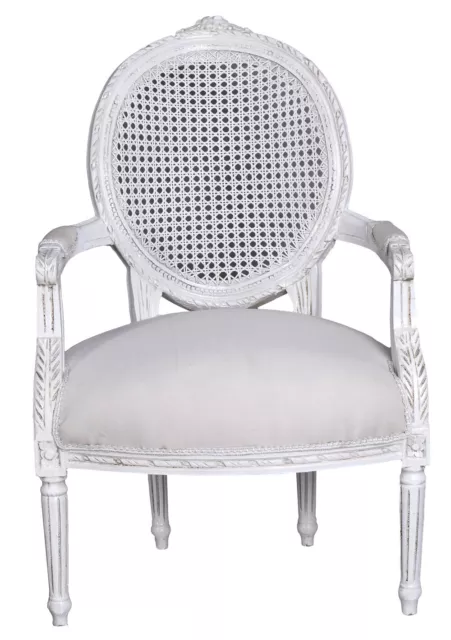 Baroque armchair armchair white chair country house armchair locket armchair