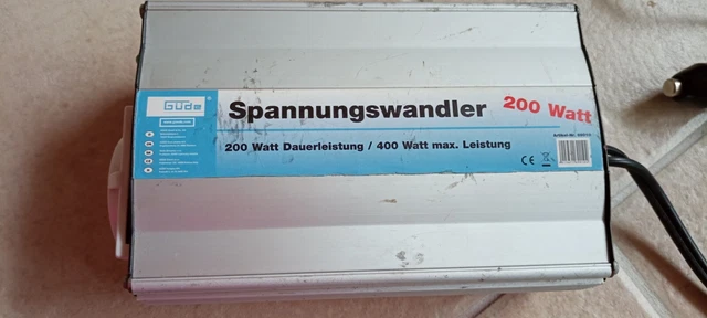 12V auf 230V 200-400W, Güde Spannungswandler 69010
