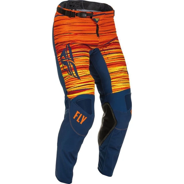 FLY Kinetic Wave Motocross Pants Blue Orange Enduro Crosspants Quad ATV MX
