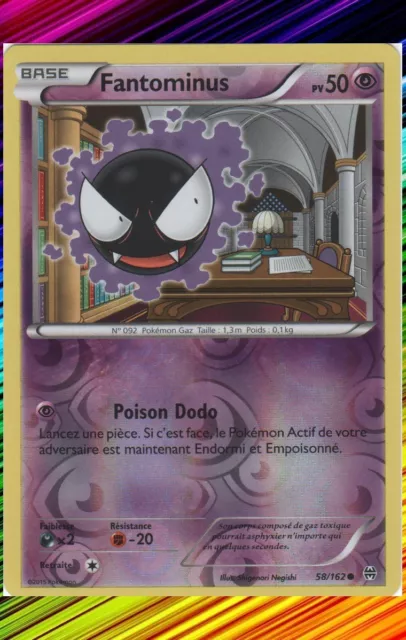 Fantominus Reverse- XY8:Impulsion Turbo - 58/162 - Carte Pokemon Neuve Française