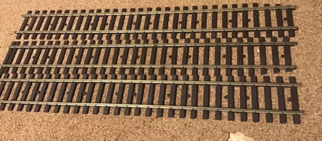 Marklin G Gauge 3X Long Straight Track Pieces Brass Good Condition