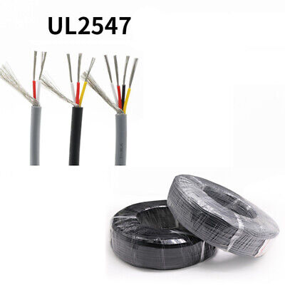 UL2547 18-28 AWG Flexible Shielded Cable Audio Signal Wire 2/3/4/5/6/7/8 Cores