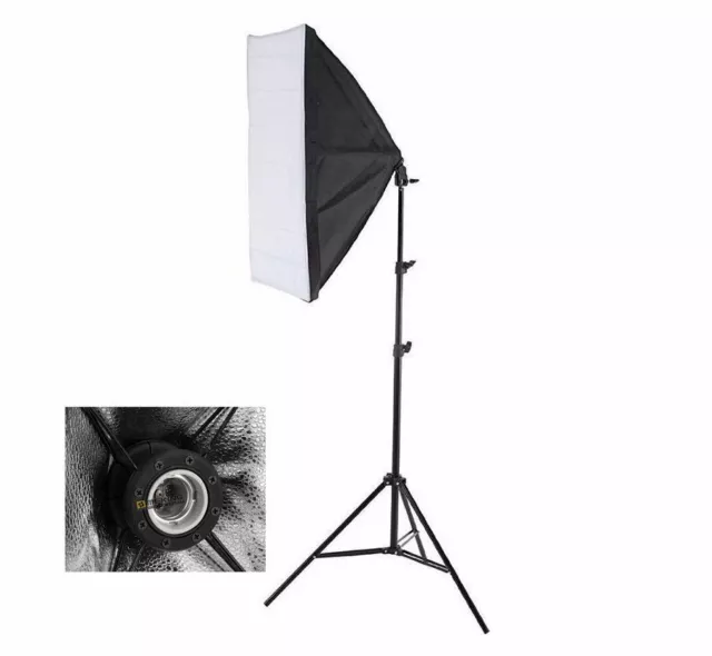 50x70cm Fotografie Softbox Beleuchtung Dauerlicht Lichtstativ Kit Für Fotostudio