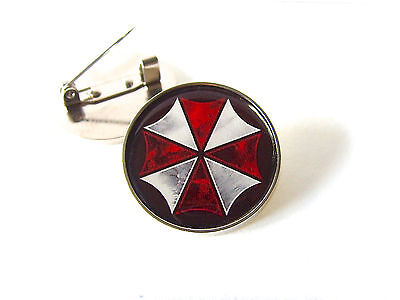 Resident Evil Umbrella Corporation Grande Spilla Distintivo O Bavero Pin Vincolo
