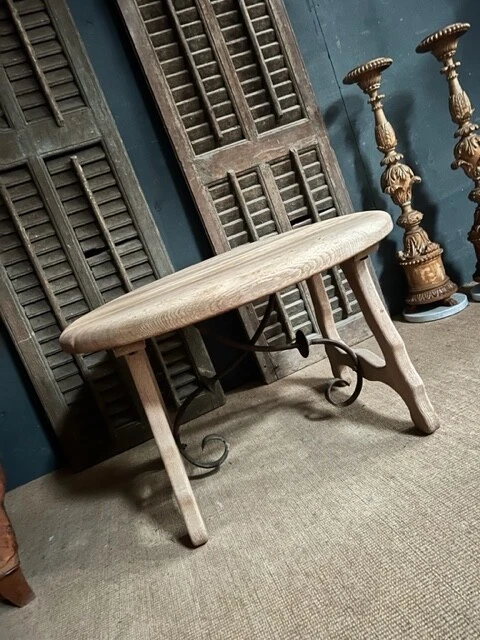 Coffee Table / Sandblasted Oak Coffee Table / Spanish Coffee Table