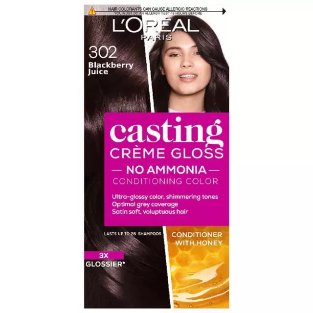 L'Oreal Paris Casting Creme Gloss Semi-Permanent Colour 302 Blackberry Juice