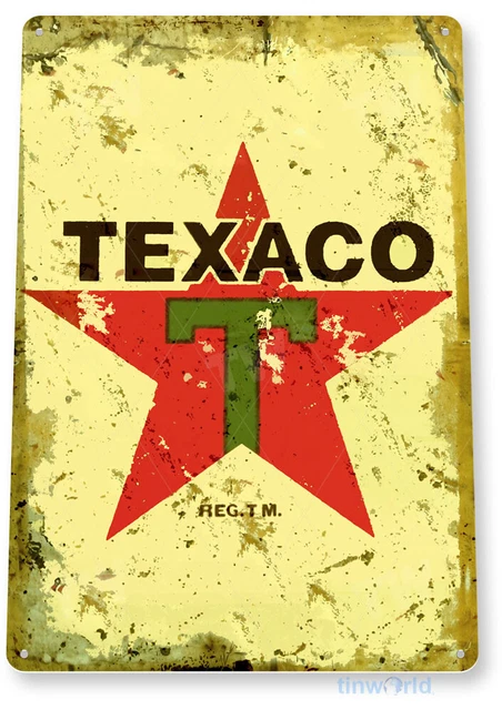 TIN SIGN Texaco Metal Décor Wall Art Oil Gas Garage Shop Bar A646