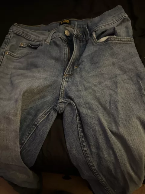 Lee Men's Carpenter Jeans Denim Straight Leg Loose Fit sz 28x30