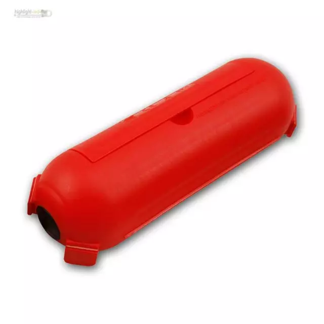 Seguridad Envase Protector Rojo Para Cable Enchufe Schuko IP44 Lluvia Jardón