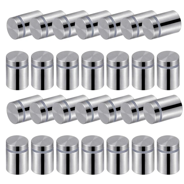 48 Packs Sign Standoff Screws Advertising Screws Stainless Steel Wall ...