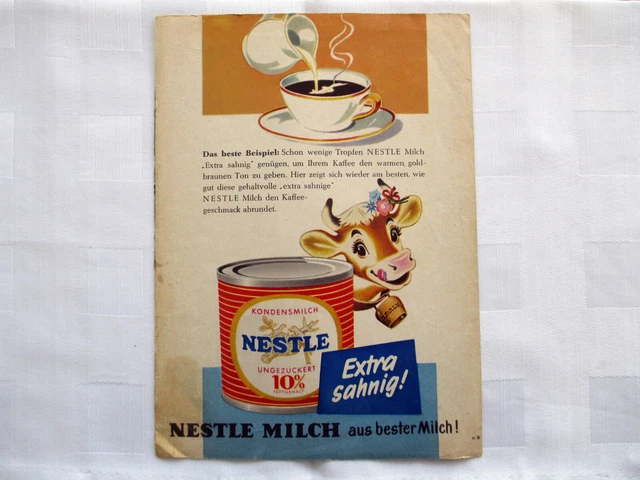 ALTES NESTLE REZEPT für Obstsalat mit Kondensmilch, Werbung EUR 1,00 ...