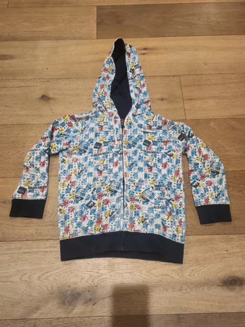 Quiksilver Zip Up Hoodie Jacket Aus Boy Size 6 Surf Brand Grom