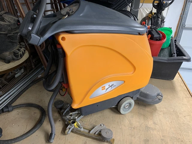 Taski Swingo 1255b Floor Scrubber W/ 2 Batteries and Extras