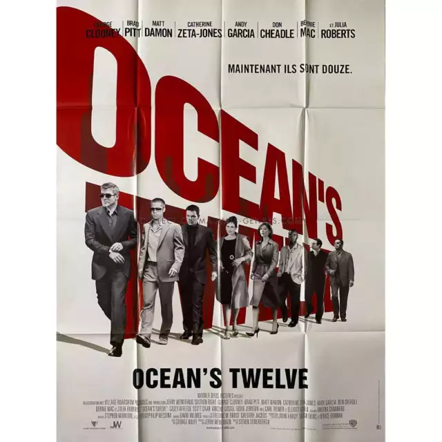 OCEAN'S TWELVE Affiche de film  - 120x160 cm. - 2004 - George Clooney, Steven So