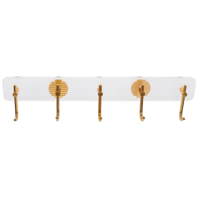 Coat Rack Wall Mounted Rack with 5 Hooks Hanging Hat Hook Bedroom Towel Robe