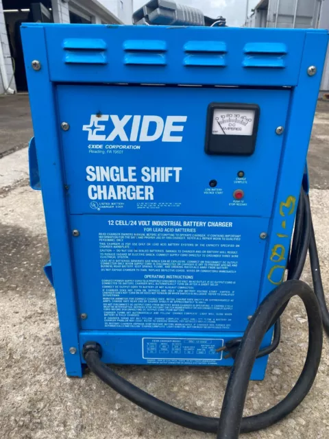 Exide Single Shift SSC-12-550Z Battery Charger;  Forklift 24 Volt 550 AH