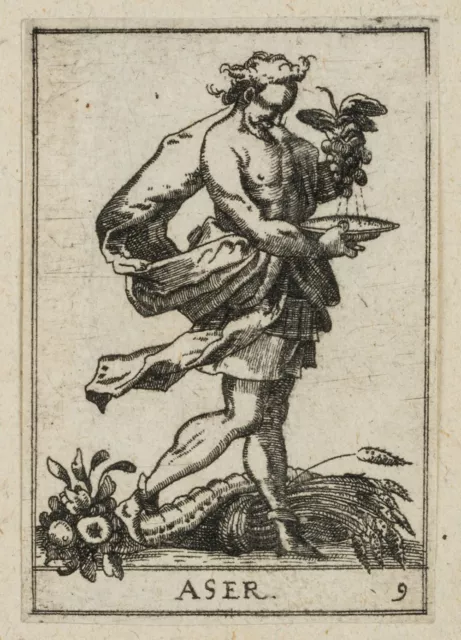 Allegorie der Ernte mit Aser, Radierung Barock Personen Unbekannt (17.Jhd)