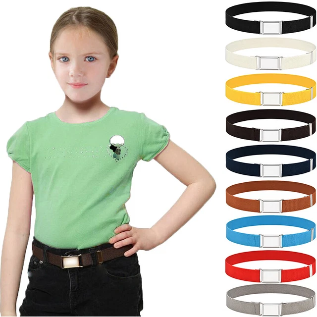 Cintura vita regolabile ragazzi bambine bambini elastica lega argento fibbia ¬