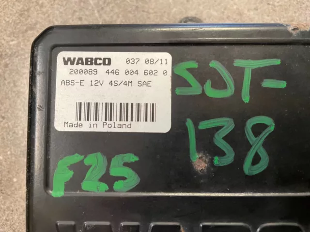 2012 Freightliner M2 Wabco Abs Brake Module P/N 446 004 602 0 2