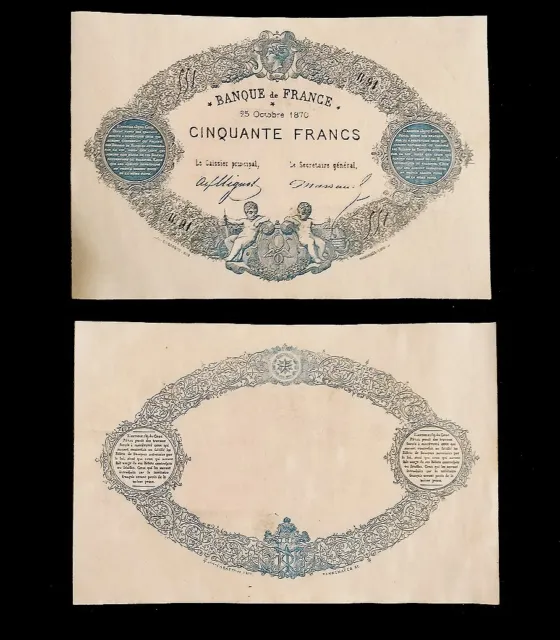 1870 - 50 Francs Bleu Asterix (REPRODUCTION)