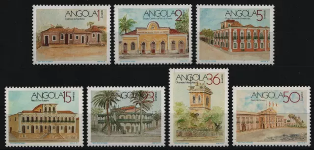 Angola 1990 - n. Michel 781-787 ** - nuovo di zecca - edifici storici