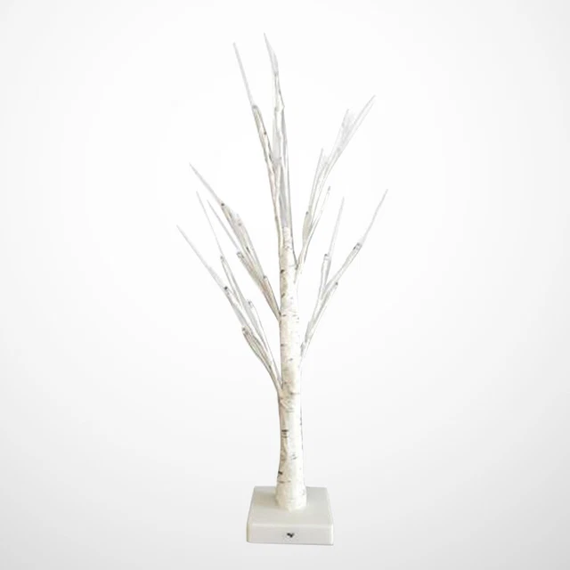 24 LEDS BIRCH Christmas Tree White Desk Lamp Decoration Night Light £15