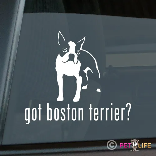 Got Boston Terrier Mom Sticker Die Cut Vinyl - Bull Terrier Dog